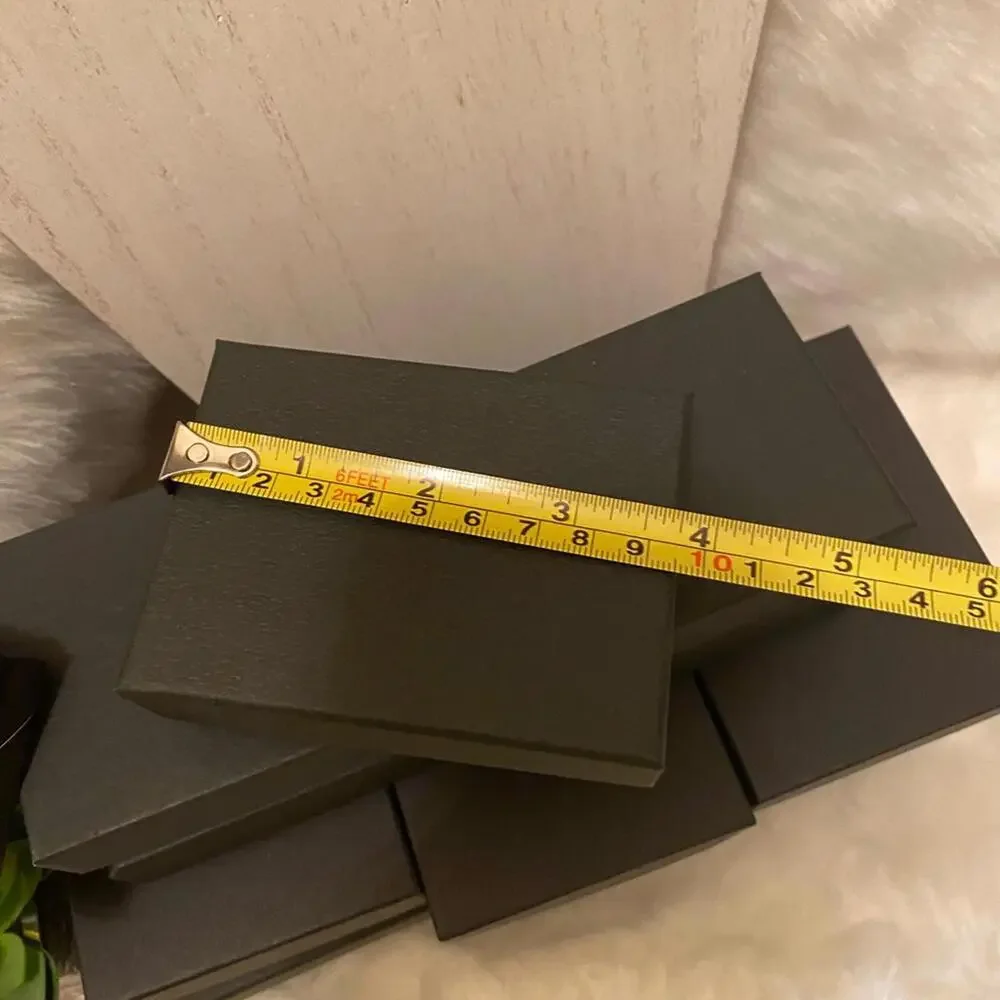 Set of Black Decorative Storage Boxes
